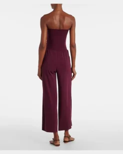 Jumpsuit Dao aus Jersey Burgunderrot