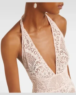 Jumpsuit Irena aus Spitze Rosa
