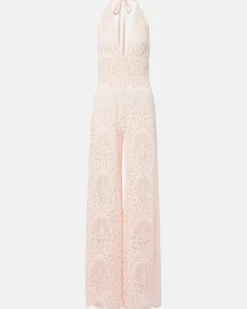 Jumpsuit Irena aus Spitze Rosa