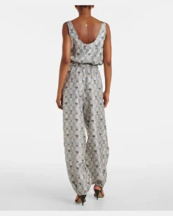 Jumpsuit Nadia aus Seidensatin Multicolor