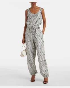Jumpsuit Nadia aus Seidensatin Multicolor
