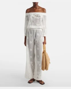 Jumpsuit Tully aus einem Baumwollgemisch Weiß