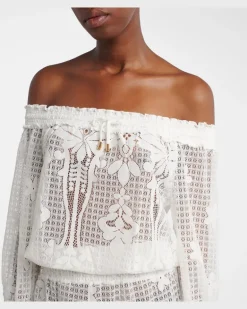 Jumpsuit Tully aus einem Baumwollgemisch Weiß
