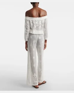 Jumpsuit Tully aus einem Baumwollgemisch Weiß