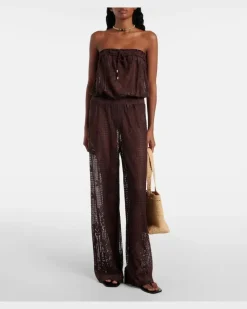 Jumpsuit Viv aus einem Baumwollgemisch Braun
