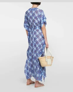 Kaftan Andrea Blau