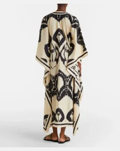 Kaftan aus Baumwolle Weiß