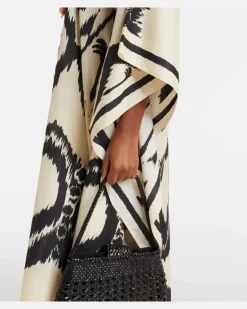 Kaftan aus Baumwolle Weiß