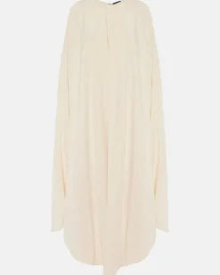 Kaftan aus Cady aus Seidengemisch Weiß