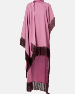 Kaftan aus Satin Rosa