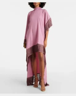 Kaftan aus Satin Rosa