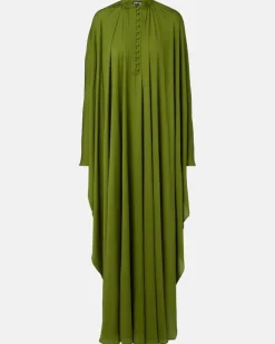 Kaftan aus Seiden-Georgette GrüN