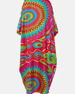 Kaftan Bersaglio aus Seide Multicolor