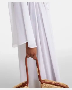 Kaftan Betty Weiß