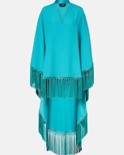 Kaftan Cecil aus Cady Blau