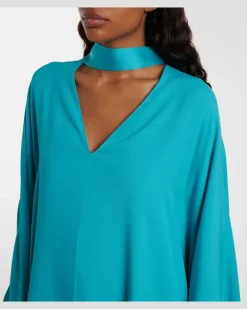 Kaftan Cecil aus Cady Blau