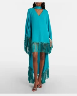 Kaftan Cecil aus Cady Blau