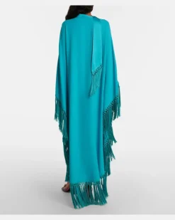 Kaftan Cecil aus Cady Blau
