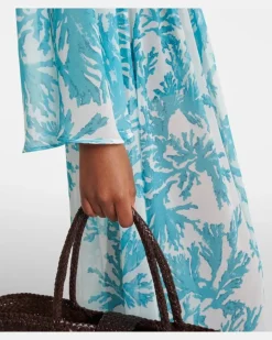 Kaftan Chloe aus Georgette Weiß