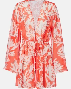Kaftan Chloe aus Georgette Weiß