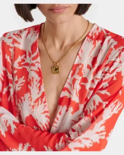 Kaftan Chloe aus Georgette Weiß