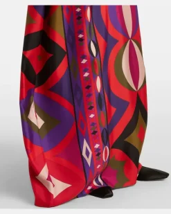 Kaftan Collane aus Seide Multicolor
