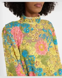 Kaftan Graham mit Pailletten Multicolor