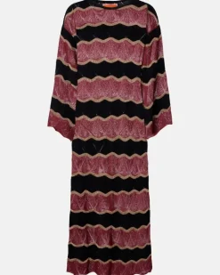 Kaftan Hang Ten aus einem Baumwollgemisch Multicolor