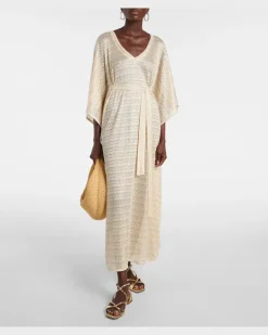 Kaftan June aus Häkelstrick Neutral