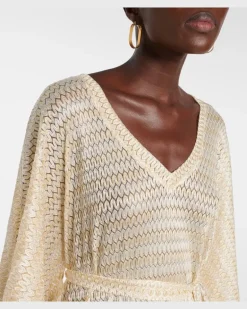 Kaftan June aus Häkelstrick Neutral