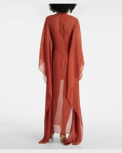 Kaftan Lanzarote aus Seidenchiffon