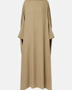 Kaftan Mila aus Crêpe Beige