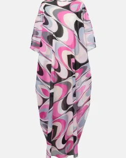 Kaftan Onde aus Baumwollmusselin Schwarz
