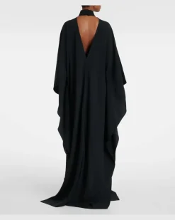 Kaftan OOO aus Crêpe-Cady Schwarz