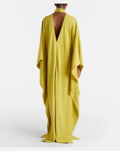 Kaftan OOO aus Crêpe Gelb