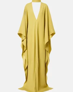 Kaftan OOO aus Crêpe Gelb