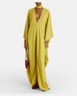 Kaftan OOO aus Crêpe Gelb