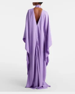 Kaftan OOO aus Crêpe Violett