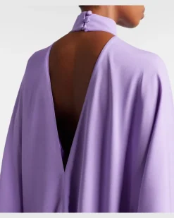 Kaftan OOO aus Crêpe Violett