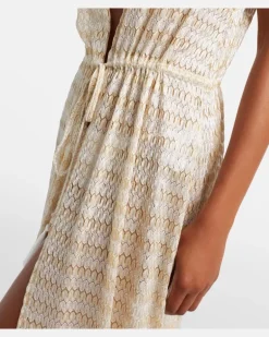 Kaftan Stevie aus Lamé Gold