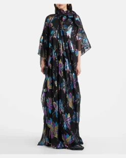 Kaftan Stevie aus Lamé Schwarz