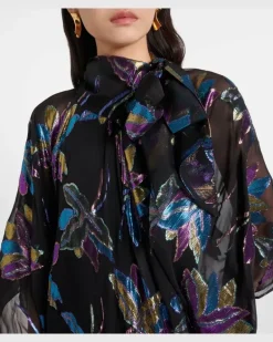 Kaftan Stevie aus Lamé Schwarz
