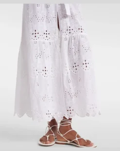 Kaftan Talitha aus Baumwolle Weiß