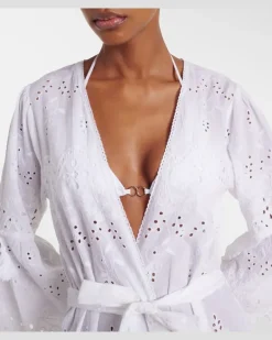 Kaftan Talitha aus Baumwolle Weiß