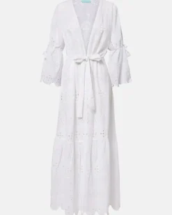 Kaftan Talitha aus Baumwolle Weiß