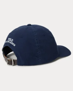 Kappe aus Baumwolltwill mit Polo Bear Blue