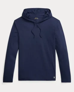 Kapuzenpullover aus Baumwolljersey Blue