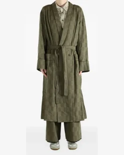 Karierter Kimono - Grün