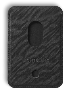 Kartenetui 2 cc für iPhone mit MagSafe aus hochwertigem Leder - Schwarz - MB130325 - Brieftaschen