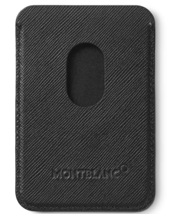 Kartenetui 2 cc für iPhone mit MagSafe aus hochwertigem Leder - Schwarz - MB130325 - Brieftaschen